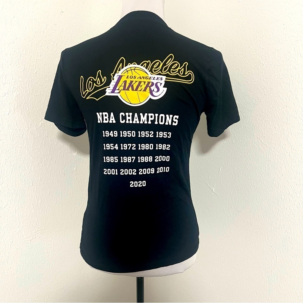 Abercrombie Kids Size (11/12) Black Graphic Los Angeles Lakers Shirt Basketball - Picture 3 of 9
